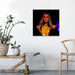 Yellow Beyoncé 1 Piece HD Multi Panel Canvas Wall Art Frame - Original Frame