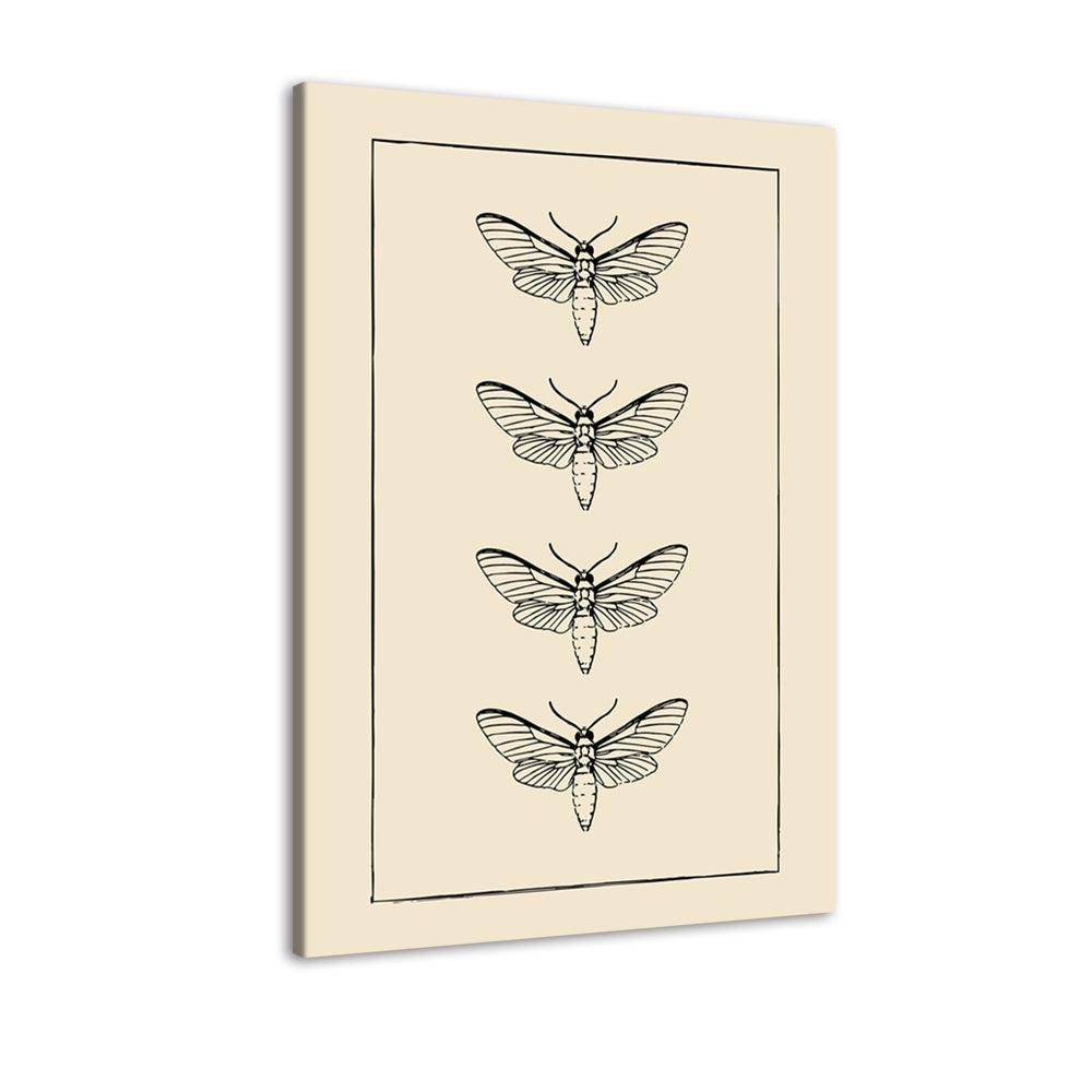 The Butterfly Collection 1 Piece HD Multi Panel Canvas Wall Art Frame - Original Frame