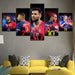 Paris Saint-Germain 5 Piece HD Multi Panel Canvas Wall Art Frame - Original Frame