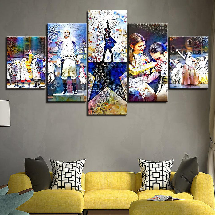 The Musical 5 Piece HD Multi Panel Canvas Wall Art Frame - Original Frame