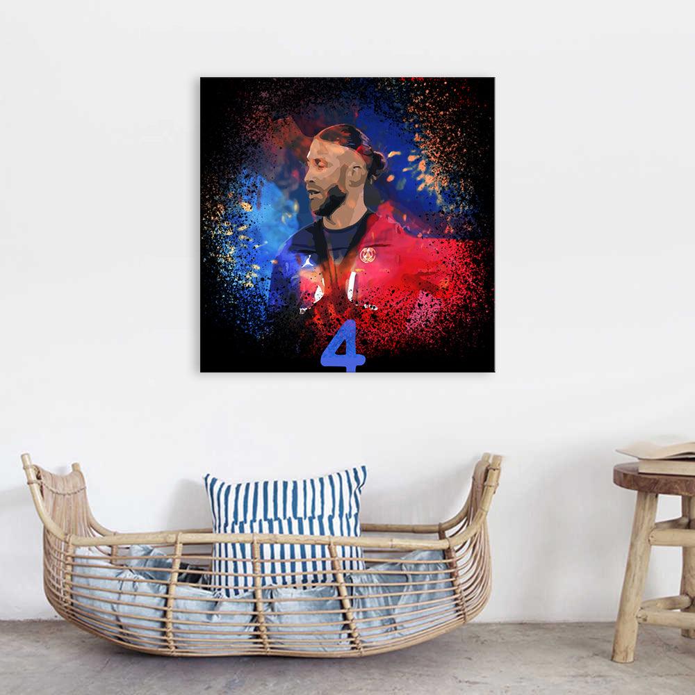 Abstract Messi 1 Piece HD Multi Panel Canvas Wall Art Frame - Original Frame