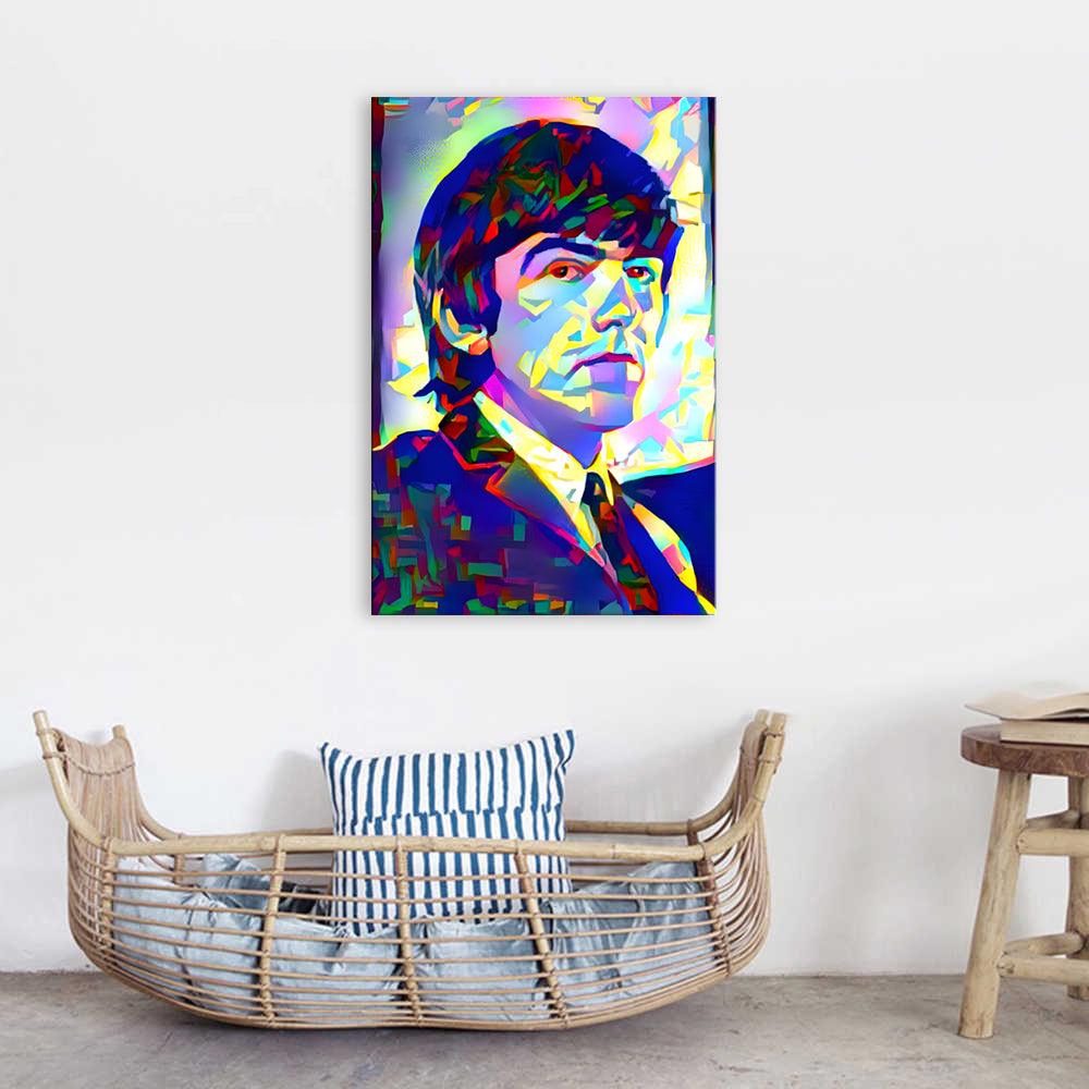 Abstract Beatles 1 Piece HD Multi Panel Canvas Wall Art Frame - Original Frame