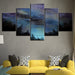 The Night Sky 5 Piece HD Multi Panel Canvas Wall Art Frame - Original Frame