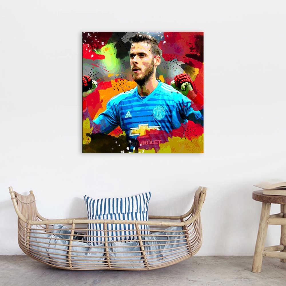 David De Gea 1 Piece HD Multi Panel Canvas Wall Art Frame - Original Frame