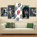 Rolling Stones 5 Piece HD Multi Panel Canvas Wall Art Frame - Original Frame