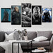 The Witcher 5 Piece HD Multi Panel Canvas Wall Art Frame - Original Frame