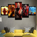 The Red Tatto Team 5 Piece HD Multi Panel Canvas Wall Art Frame - Original Frame