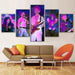 Queen Group 5 Piece HD Multi Panel Canvas Wall Art - Original Frame