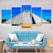 Chichen-Itza 5 Piece HD Multi Panel Canvas Wall Art Frame - Original Frame