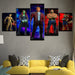 The Guardians Of The Galaxy Collection 5 Piece HD Multi Panel Canvas Wall Art Frame - Original Frame