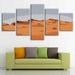 Sahara Desert 5 Piece HD Multi Panel Canvas Wall Art Frame - Original Frame