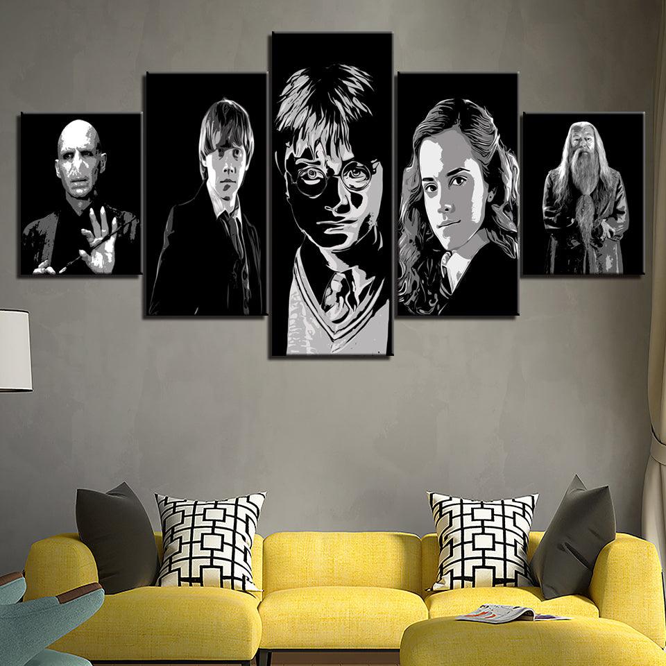 Harry Potter HD Multi Panel Canvas Wall Art Frame - Original Frame