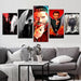 Lucifer 5 Piece HD Multi Panel Canvas Wall Art Frame - Original Frame