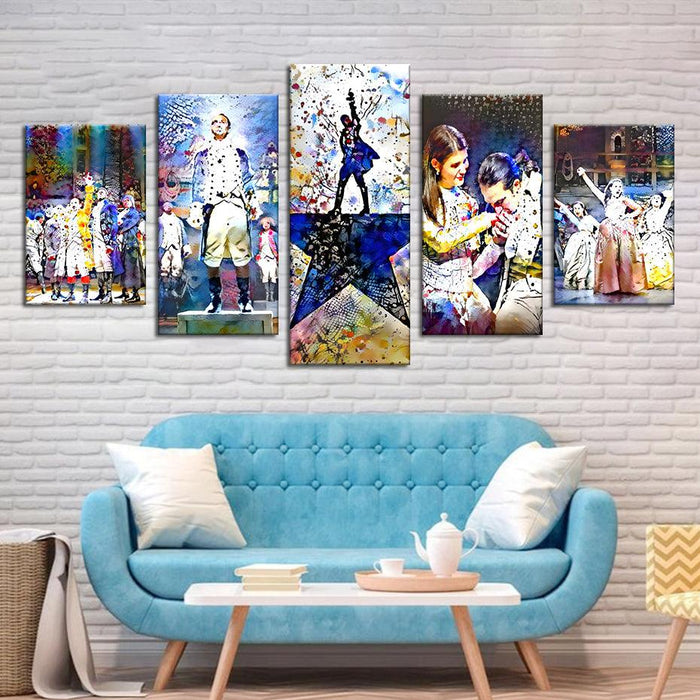 Hamilton 5 Piece HD Multi Panel Canvas Wall Art Frame - Original Frame