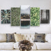 Beautiful Winter Forests 5 Piece HD Multi Panel Canvas Wall Art Frame - Original Frame