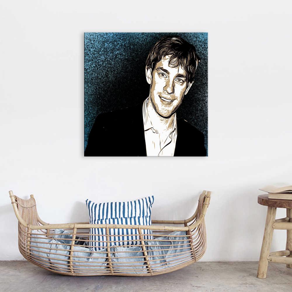 John Krasinski 1 Piece HD Multi Panel Canvas Wall Art Frame - Original Frame