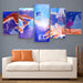 ET The Extra Terrestrial 5 Piece HD Multi Panel Canvas Wall Art Frame - Original Frame