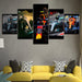 The Sports Cars Collection 5 Piece HD Multi Panel Canvas Wall Art Frame - Original Frame