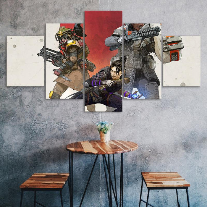 Multiplayer Battleground 5 Piece Wall Art Frame - Original Frame