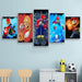 Super Mario 5 Piece HD Multi Panel Canvas Wall Art Frame - Original Frame