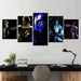 Mortal Kombat 5 Piece HD Multi Panel Canvas Wall Art Frame - Original Frame