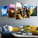 Rules Of Survival 5 Piece HD Multi Panel Canvas Wall Art Frame - Original Frame