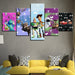 Animated Movies 5 Piece HD Multi Panel Canvas Wall Art Frame - Original Frame