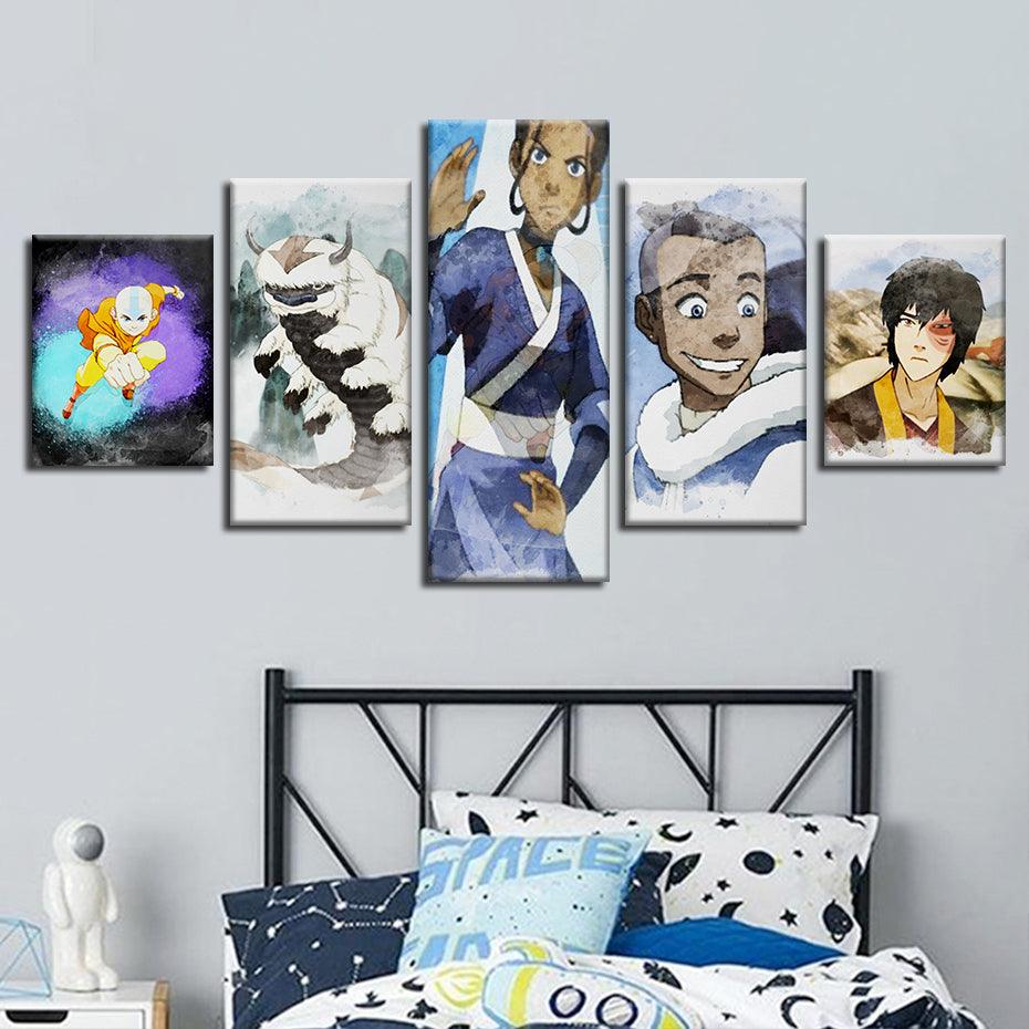 Avatar 5 Piece HD Multi Panel Canvas Wall Art Frame - Original Frame