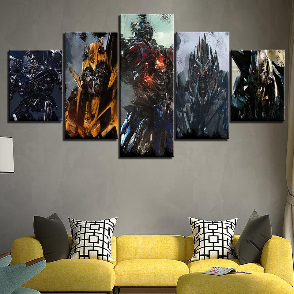 Transformers 5 Piece HD Multi Panel Canvas Wall Art Frame - Original Frame