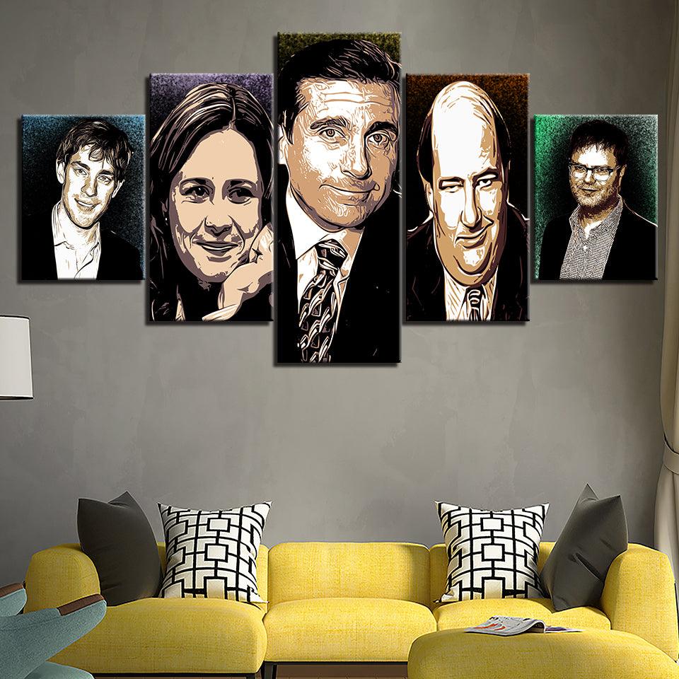 The Office 5 Piece HD Multi Panel Canvas Wall Art Frame - Original Frame