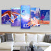 ET The Extra Terrestrial 5 Piece HD Multi Panel Canvas Wall Art Frame - Original Frame