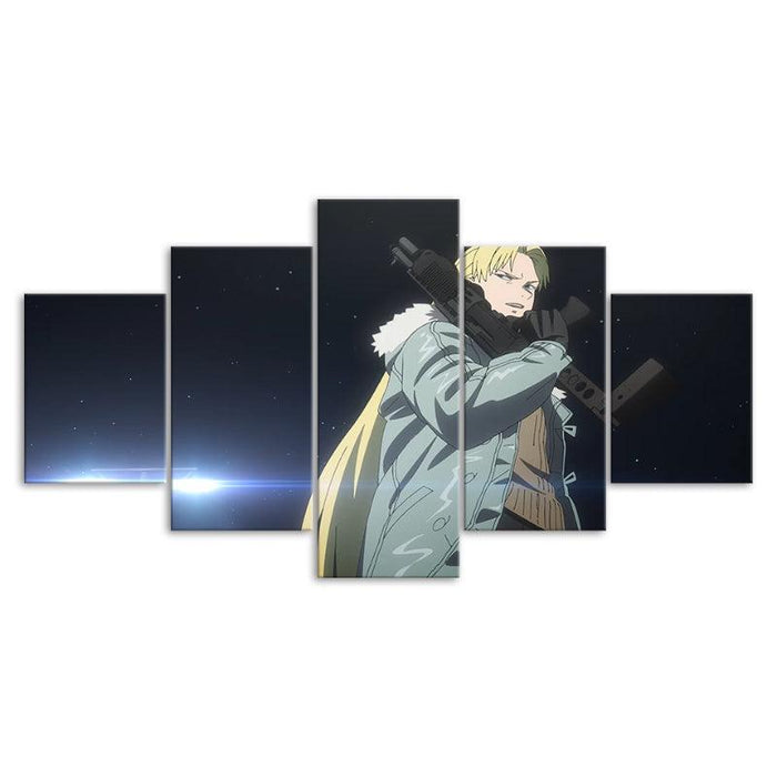 Spriggan Anime Modern Art 5 Piece HD Panel Canvas Wall Art Décor - Original Frame