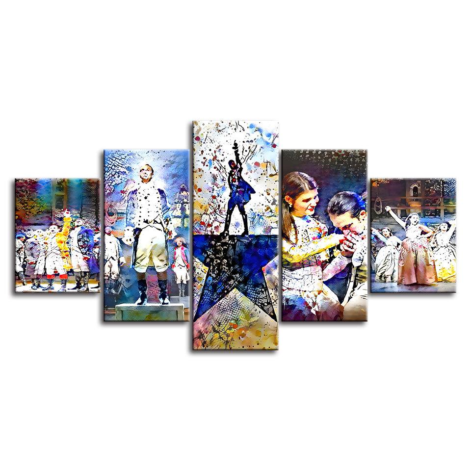 The Musical 5 Piece HD Multi Panel Canvas Wall Art Frame - Original Frame