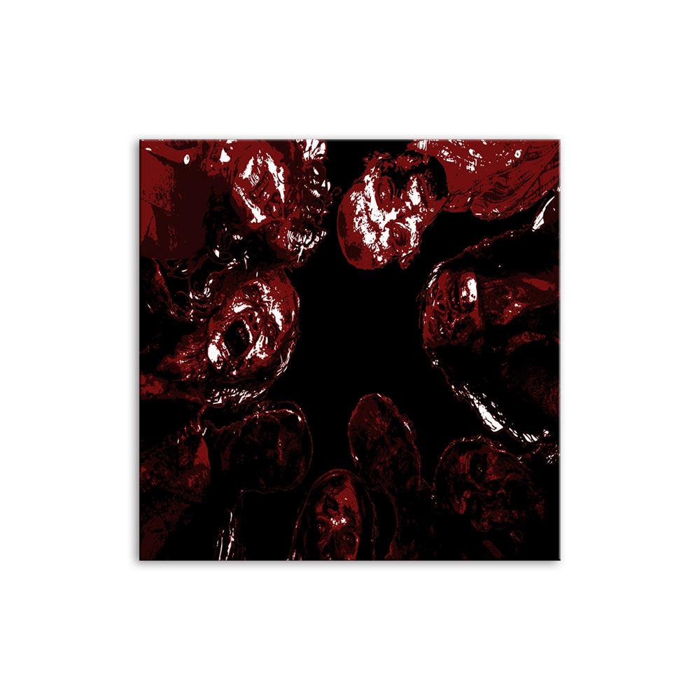 Red Zombies 1 Piece HD Multi Panel Canvas Wall Art Frame - Original Frame