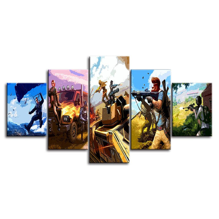 The Extreme Race Team 5 Piece HD Multi Panel Canvas Wall Art Frame - Original Frame