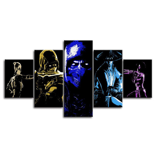 The Neon Team 5 Piece HD Multi Panel Canvas Wall Art Frame - Original Frame