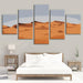 Sahara Desert 5 Piece HD Multi Panel Canvas Wall Art Frame - Original Frame