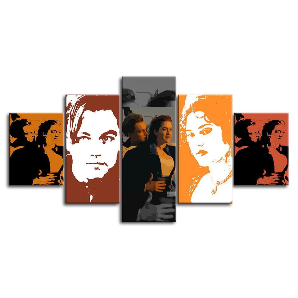 The Titanic 5 Piece HD Multi Panel Canvas Wall Art Frame - Original Frame