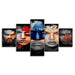 The Superheros Live Action 5 Piece HD Multi Panel Canvas Wall Art Frame - Original Frame