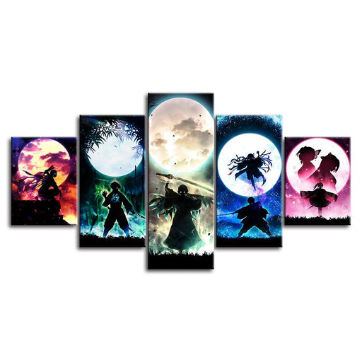 Demon Slayer HD Multi Panel Canvas Wall Art Frame - Original Frame