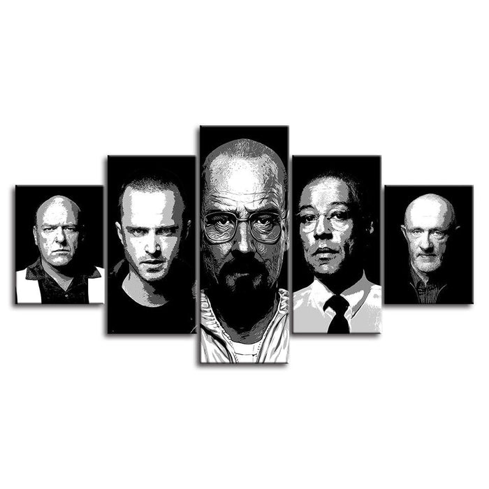 Breaking Bad 5 Piece HD Multi Panel Canvas Wall Art Frame - Original Frame