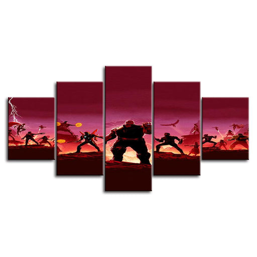 The Avengers Team 5 Piece HD Multi Panel Canvas Wall Art Frame - Original Frame