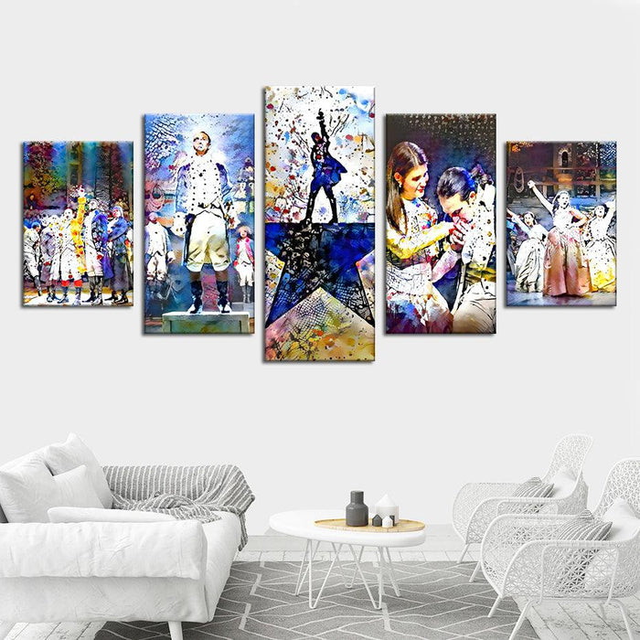 Hamilton 5 Piece HD Multi Panel Canvas Wall Art Frame - Original Frame