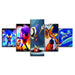 The Sonic Extreme Collection 5 Piece HD Multi Panel Canvas Wall Art Frame - Original Frame