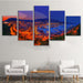 Monte Carlo Skyline 5 Piece HD Multi Panel Canvas Wall Art Frame - Original Frame