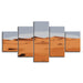 The Abstract Desert 5 Piece HD Multi Panel Canvas Wall Art Frame - Original Frame