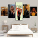 Beyonce 5 Piece HD Multi Panel Canvas Wall Art Frame - Original Frame