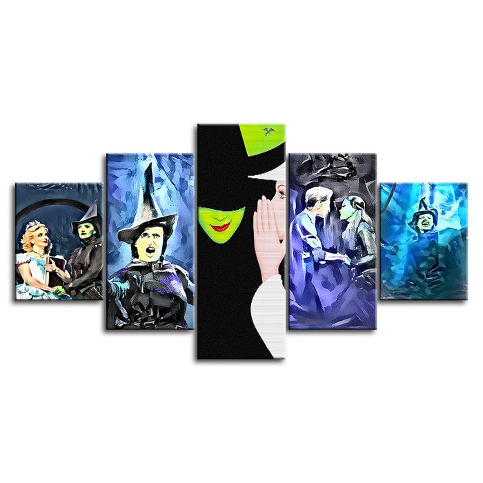 Wicked 5 Piece HD Multi Panel Canvas Wall Art Frame - Original Frame