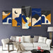 Beautiful Midnight Art 5 Piece HD Multi Panel Canvas Wall Art Frame - Original Frame