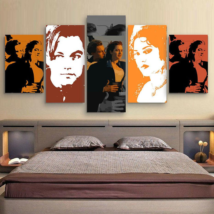 Titanic 5 Piece HD Multi Panel Canvas Wall Art Frame - Original Frame